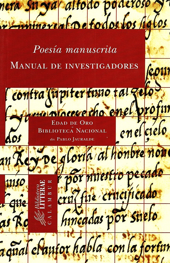 Poesía manuscrita. Manual de investigadores